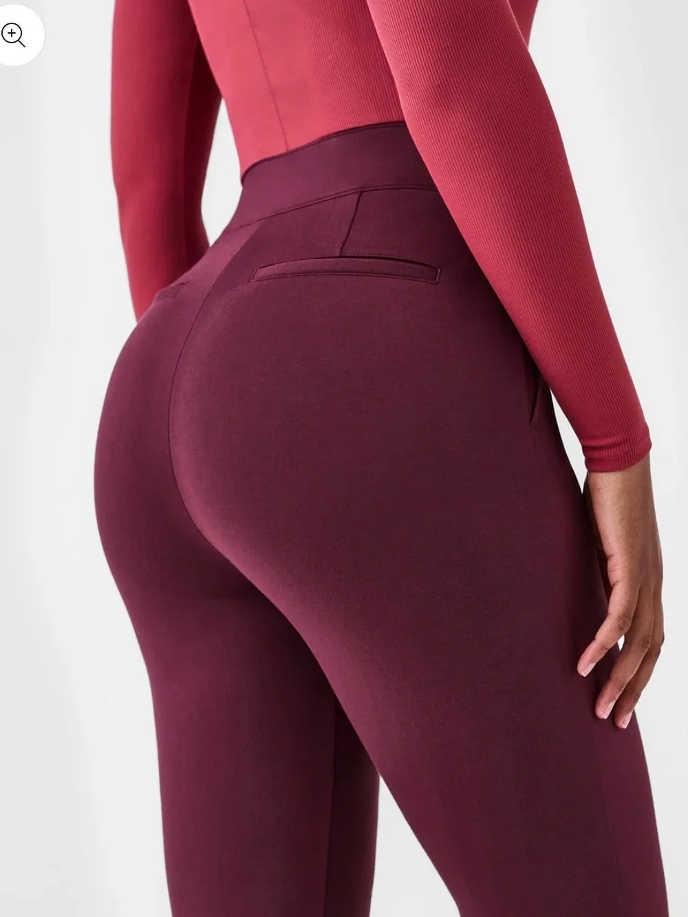 SPANX perfect pant Ponte Bootcut Pants in Deep Burgundy